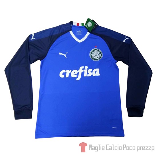 Maglia Palmeiras Portiere Manica Lunga 2019 Blu - Clicca l'immagine per chiudere